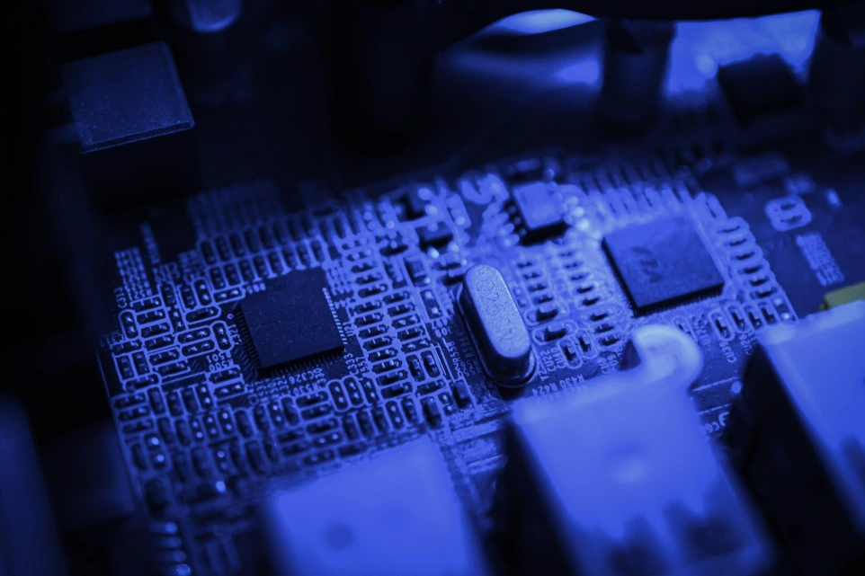 black and white computer part